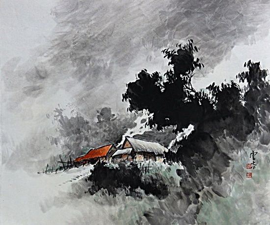 산촌유거 <강장원 작>