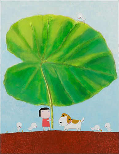 박형진, 너와 함께, 캔버스에 아크릴릭, 145.5×112.3cm