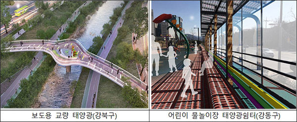 자치구 특화사업 설치 조감도