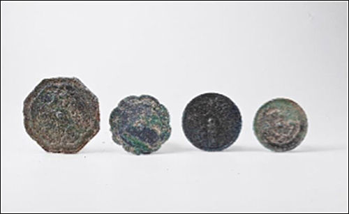 Lot. 47, <동경 4점 일괄>, Bronze, ① Ø 10cm ② Ø 9.5cm ③ Ø 8.2cm ④ Ø 12.9cm, 추정가 6십만-1백5십만 원