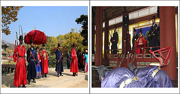 왕가의 산책(왼쪽), 상참의