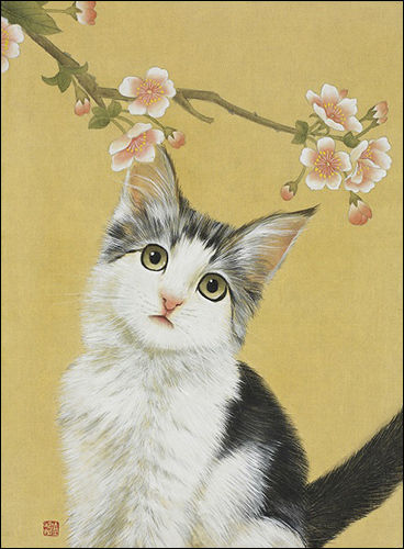 사이C016-1, 비단에 채색, 23x31cm, 2016
