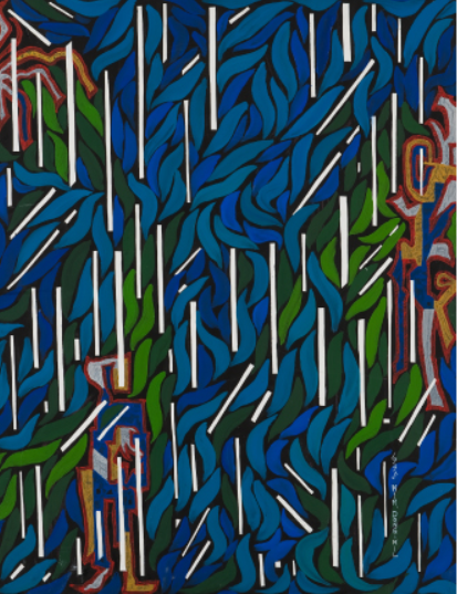 김동길, 무(巫) -95-8.1995. oil on canvas, 116.3× 90.5㎝