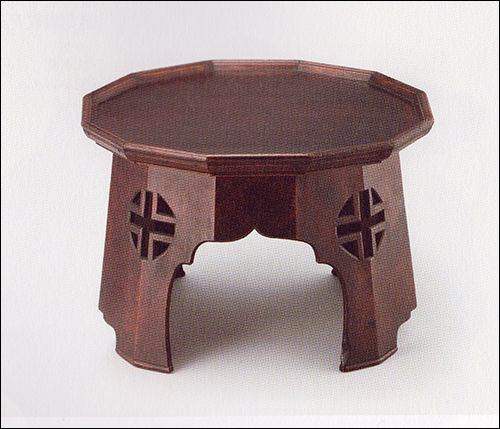 투각아자문12각공고상, 개인소장, 40.9×27.6cm, 은행나무, 19세기