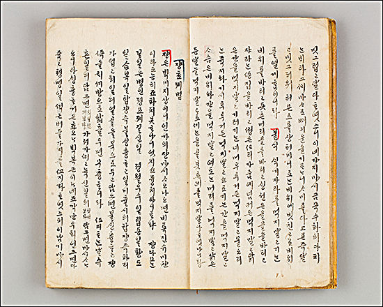 음식의 조리법을 담은 순한글본 《주중묘방(厨中妙方)》