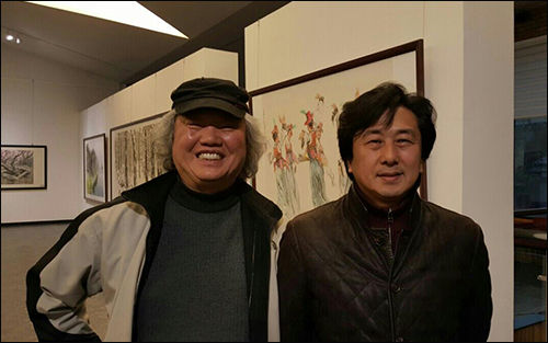 필자와 조선만수대창작사미술관 길정태 관장