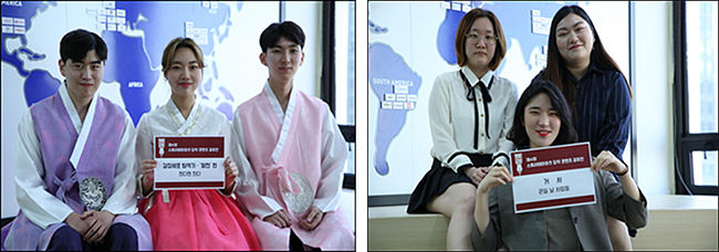 <한다면 한다>팀(왼쪽), <큰일 날 사람들>팀