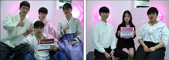 <포청척>팀(왼쪽), <장난감>팀