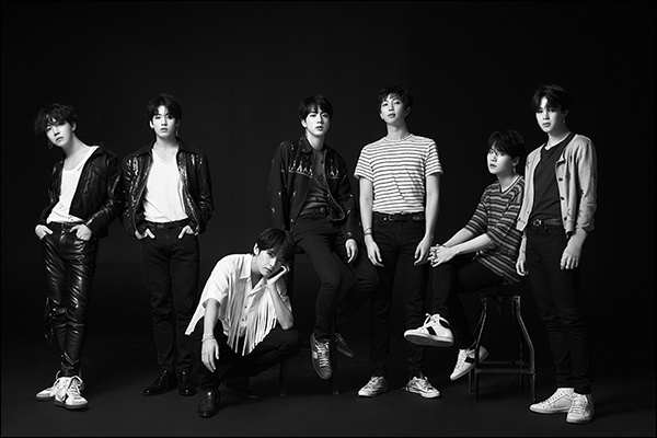 한국어 음반으로 ‘빌보드 200’ 1위에 오른 방탄소년단(빅히트 엔터테인먼트 제공)