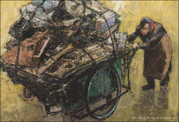 박진수, <밀다>, Oil on Canvas, 650×530, 2015