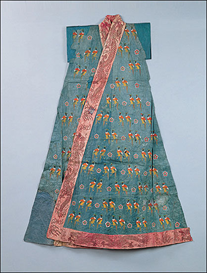 적의본(翟衣本), 20세기 초, 세로 154.5cm, 가로 28cm, 국가민속문화재 제67호