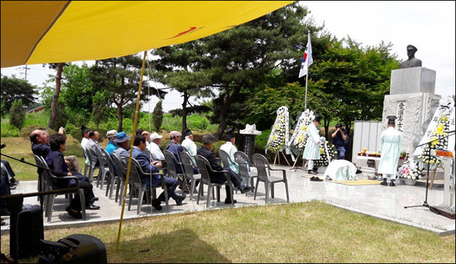 김용창 지사 추모제 모습