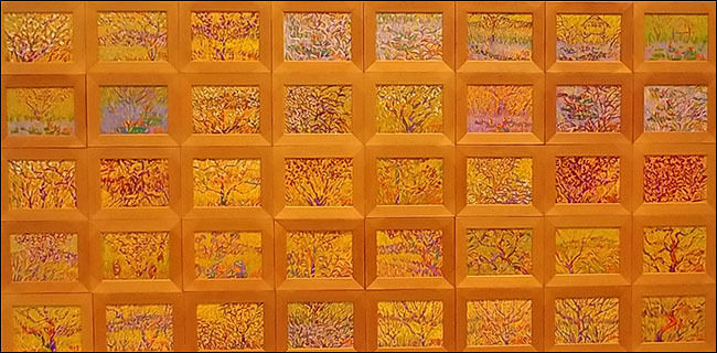 이대원, "몽원 40개 연작", 캔버스에 유채, (각) 24.5×33.5cm, 1996~1997