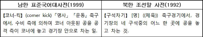 스포츠 경기로 보는 남북한 우리말