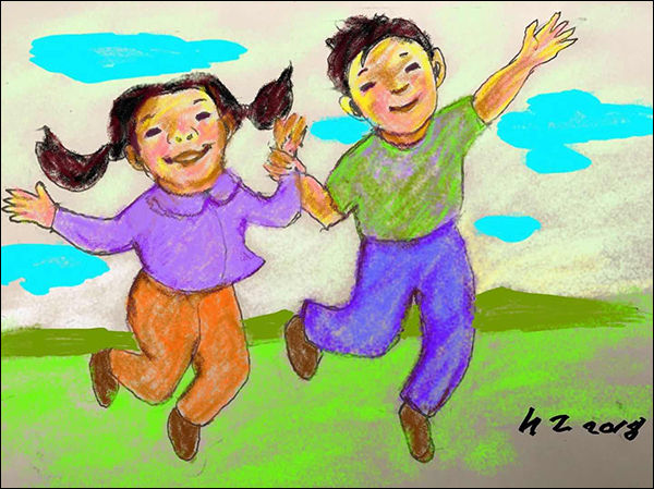 우리 형제들 가슴속에서 엄마가 뿌린 사랑의 씨앗이 꽃피었다.(연변 황진 작가)