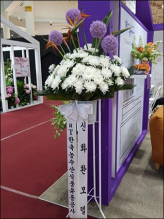 국산 국화를 이용한 신화환