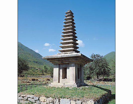 국보 제40호 “경주 정혜사터 십삼층석탑”(문화재청 제공)