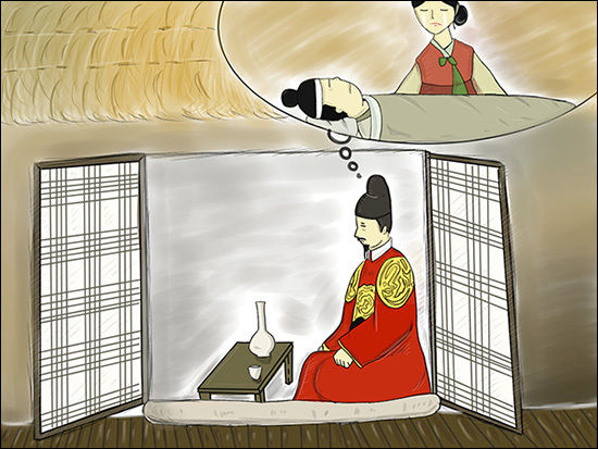 세종은 아무 것도 할 수 없을 때 띠집에 머물렀다.(그림 이승헌 작가)