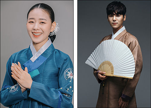 국립국악원 설공연 '돈타령' 가운데 <남도아리랑>, <춘향가 중 사랑가> 등을 부를 소리꾼 김나니(왼쪽), 김준수