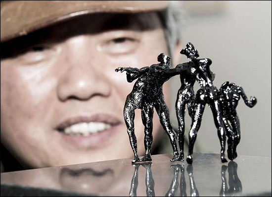 차홍규 작 '도시인', 6×5×4cm