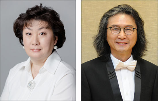 국립창극단 예술감독 유수정 (왼쪽)과 국립국악관현악단 예술감독 김성진
