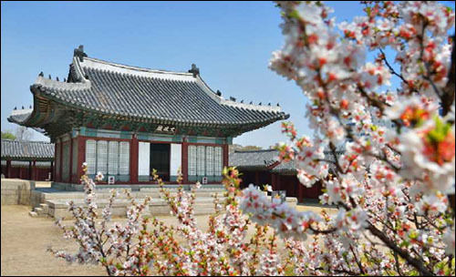 <‘창경궁 양로연-가무별감’ 행사가 펼쳐지는 창경궁 문정전