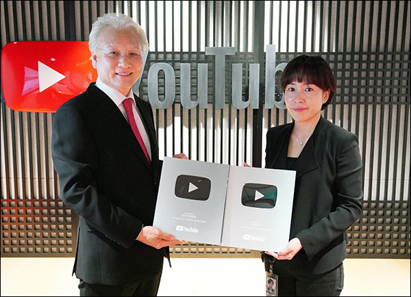 성경환 KTV 원장(왼쪽), 이현진 구글코리아 수석부장
