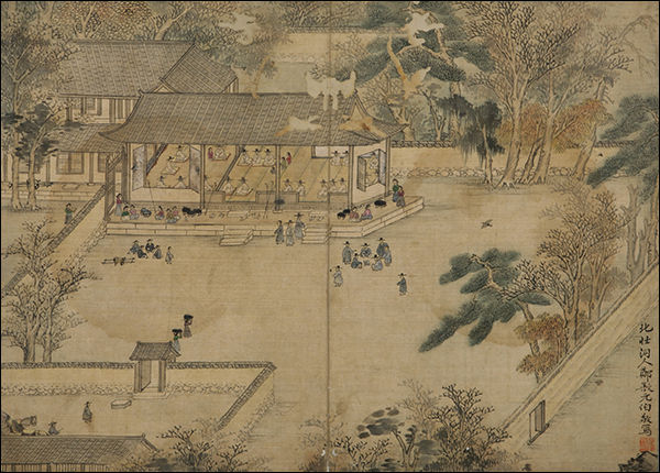 북원수회도(北園壽會圖), 정선(鄭敾), 1716 이후, 39.2x57.1cm ⓒ국립중앙박물관