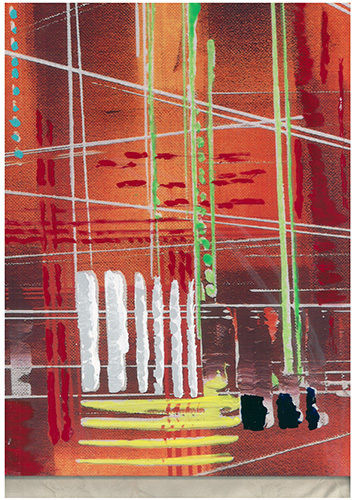 <절합>, 세라믹에 복합재료, 25×40cm