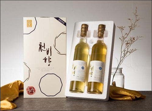 「좋은술」의 ‘천비향’ 약주(2018 대한민국 우리술 품평회 약·청주 부문 대상)
