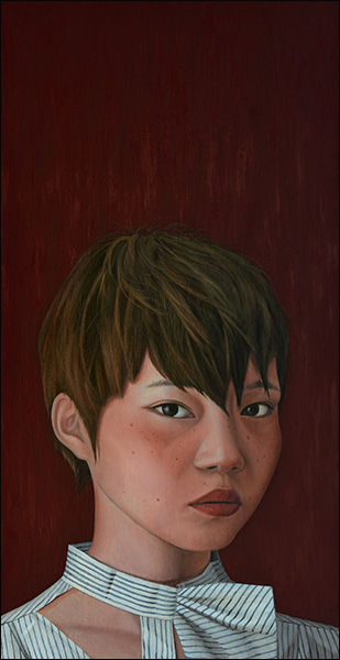 The girl, Oil on canvas, 61×121cm