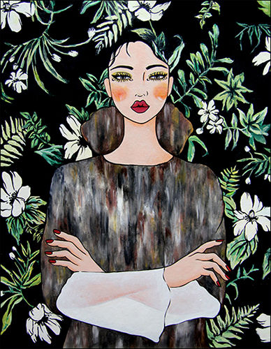 365, 53.0×20.9cm, 장지에 혼합재료