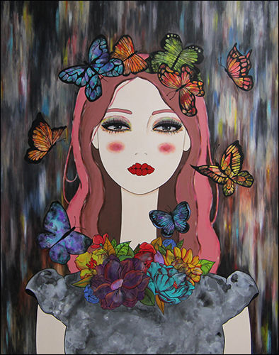 365, 116×80cm, 장지에 혼합재료