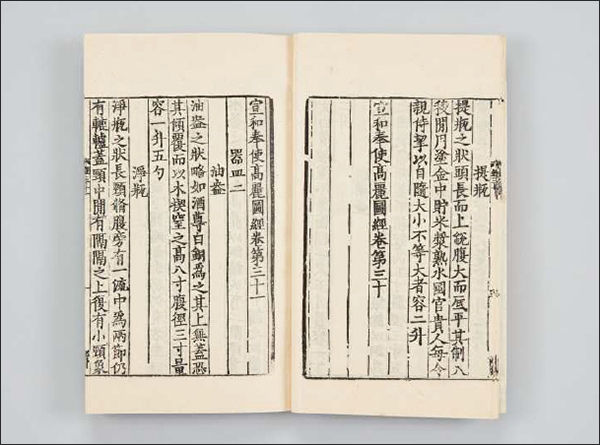 《선화봉사고려도경(宣和奉使高麗圖經》 <기명(器皿) 2> 편 (영인본, 국립중앙도서관 소장)