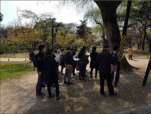 2019년 4월 ‘동궐도와 함께하는 창덕궁 나무답사’ 현장