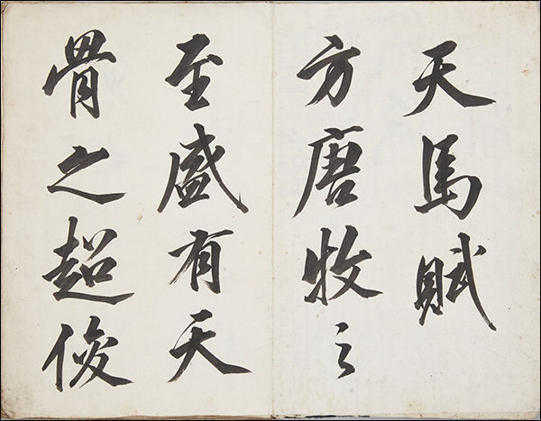석정임천마부(石亭臨天馬賦), 전북대학교 박물관 소장, 조선 1889년, 첩, 종이에 먹, 35.7×23.0cm