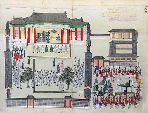 효명세자 성균관 입학식 그림, 조선, 1817년