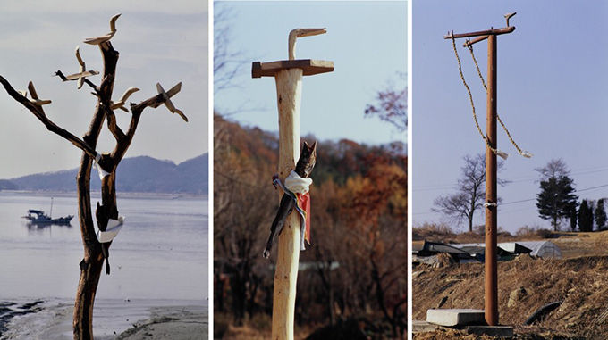 사진 30, 인천광역시 강화군 내가면 외포리, 동쪽'수살' (2008, 황준구 사진), 사진 31, 경기도, 파주시 광탄면 용미리, 진지동 '진대' (2012, 황준구 사진). 사진 32, 경기도, 동두천시 송내동 아치노리, '수살대감' (2008, 황준구 사진)