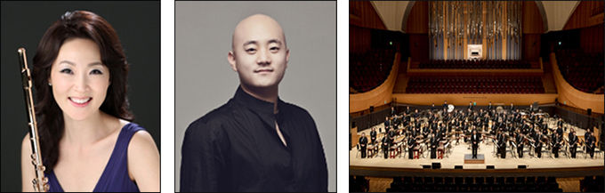 플루트 협연 l 오신정, ‘정오의 앙상블’ 번개 위촉 작곡 l 김시율, 국립국악관현악단(왼쪽부터)