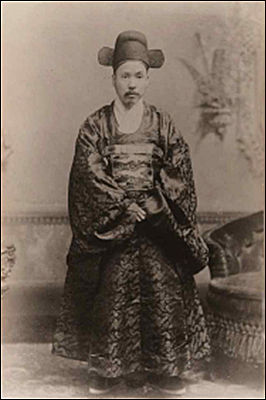 1888년 주미전권공사 시절 모습(워싱턴 D.C. 현지 촬영 사진), *사진제공 : 박찬수(고려대 교수)