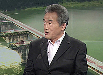 KBS에 출연하여 4대강사업 반대를 주장하는 병산 이원영 교수