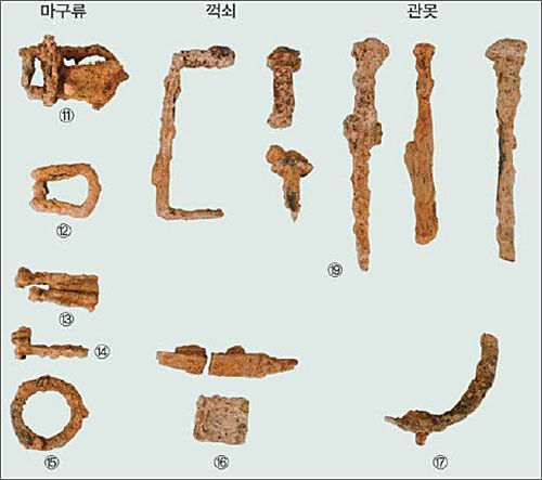 남원 청계리 청계 고분군 2호 돌덧널 출토 철기류