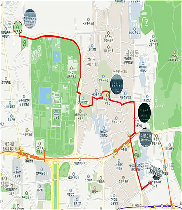 칠궁~대빈궁 터 지도(제1동선)