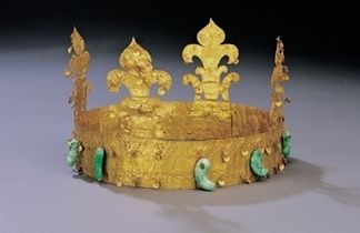 <금관>, 가야 6세기, 높이 11.5㎝, 국보 제138호 리움