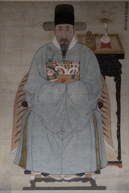 임경업장군상, 장군이지만 문관의 모습으로 그려진 초상화,