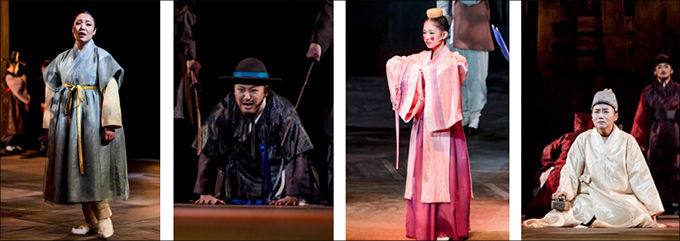 도창’ 역 김금미, ‘왕방연’ 역 최호성, ‘소사’ 역 박지현, ‘단종’ 역 민은경(왼쪽부터)