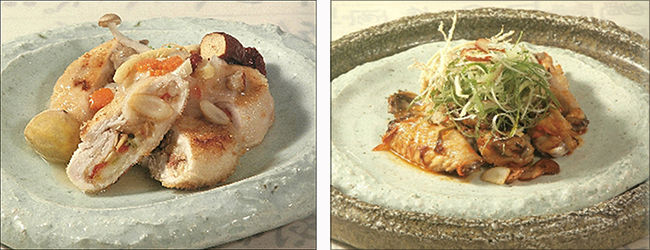 ‘닭퀘사딜라’(왼쪽), ‘닭허브윙구이’