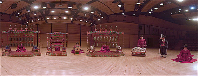 국립국악원 -희문 VR 영상 모습