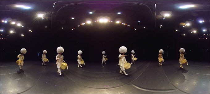 부산국악원 - 금희북춤 VR 영상 모습