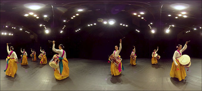 민속국악원 - 설장구춤 VR 영상 모습